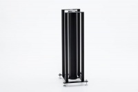 Custom Design FS 104 Signature Speaker Stands - Black/Brushed Chrome 165x180 Top Plate (Opened Box)